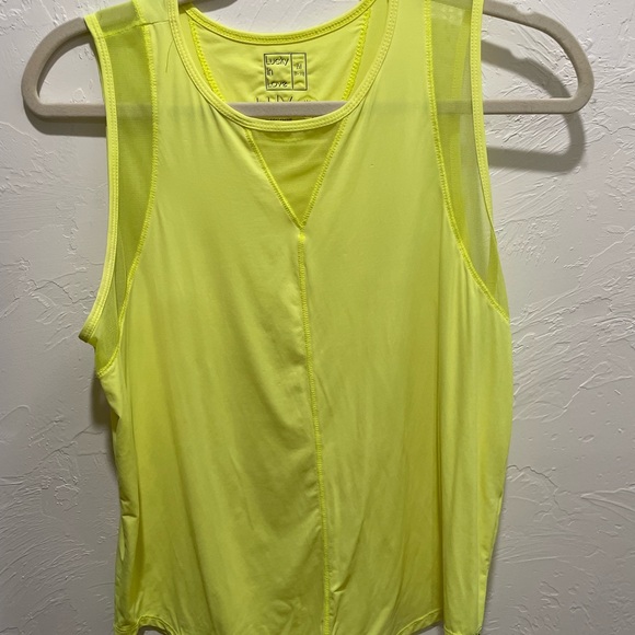 LUCKY IN LOVE LUV 50+ PROTECTION CHILL OUT TANK - NEON YELLOW - Picture 4 of 6
